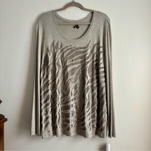 Lafayette 148 • NWT Sequin Stretch Long Sleeve Top